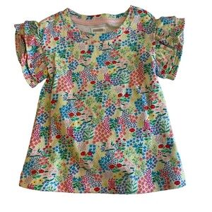 Gymboree 3-6 Month Floral Short Sleeve Dress with Diaper Cover NWT